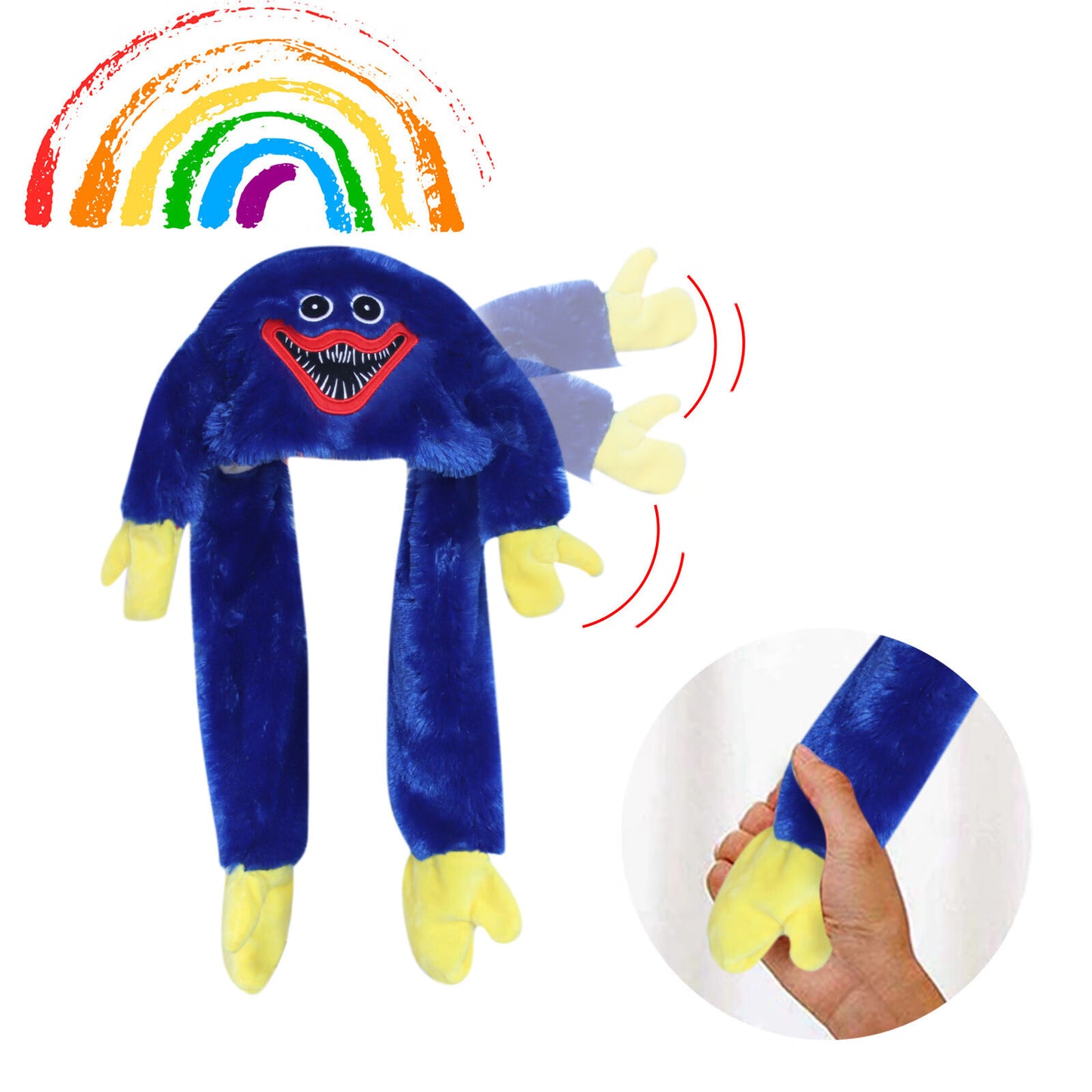 Huggy Wuggy Plush Air -Pump Hat