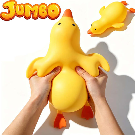 Duck Squishy Big Papa, Soft Rubber Giant Jumbo Duck Squishy Stress Ball, Quite Slow Rising