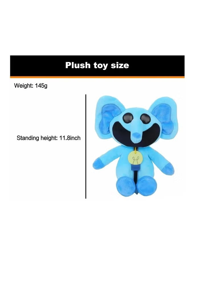 The New Smiling Critters Plush Toy,Funny Cute Catnap Plush Doll,30cm/11.8in Bubba Bubbaphant Plush Stuffed Animal for Game Fans,Stuffed Anime Smiling Plush for Kids,Adults,Birthday Gift