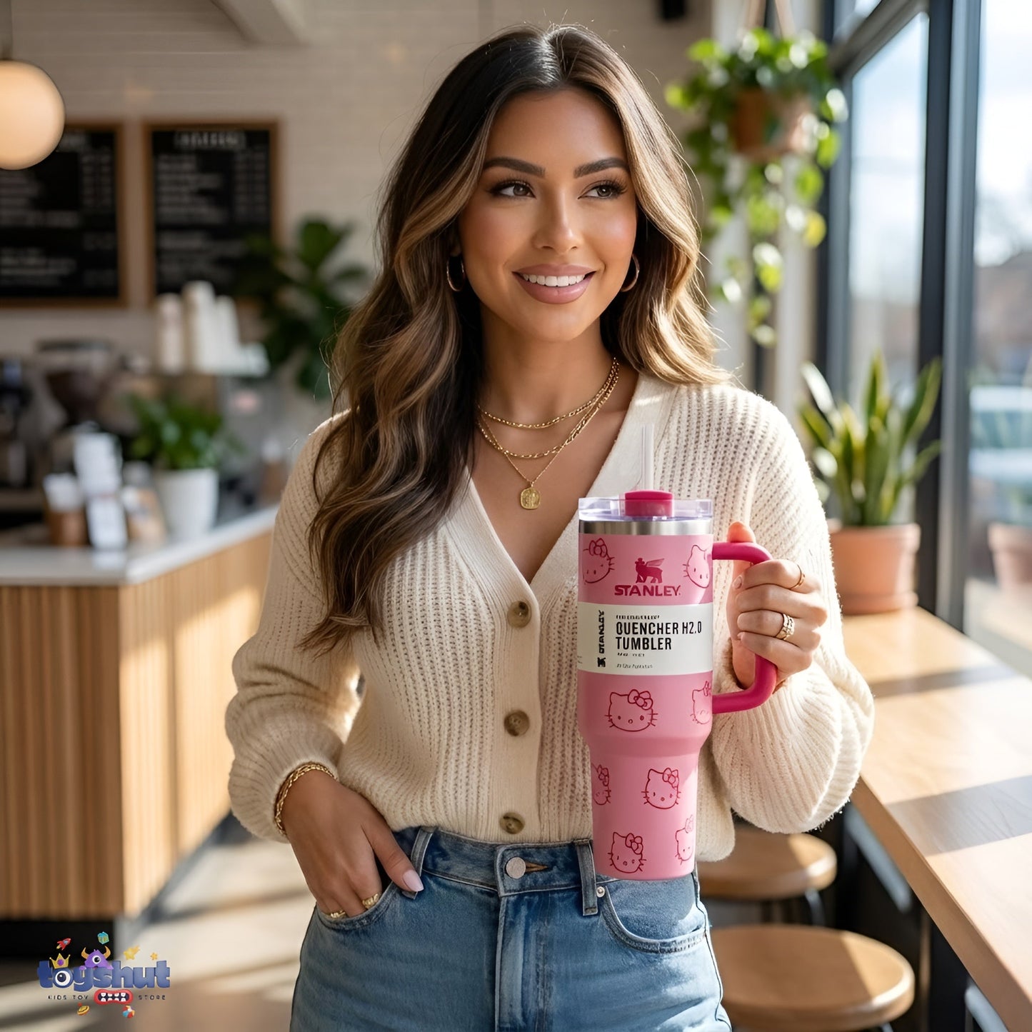 Hello Kitty Tumbler 40oz Baby Pink Stanley Limited Edition