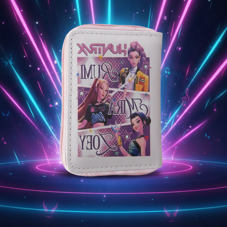 K-POP Demon Hunters: Stylish Kids' Zip-Around Wallet