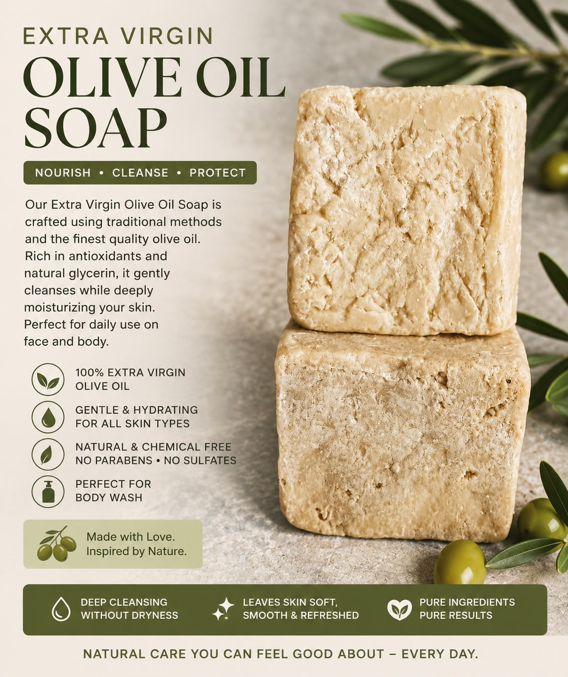 Extra Virgin Olive Oil Kids Soap – Natural Ingredients, Traditional Origins & Skin-Health Benefits for the Whole Family
