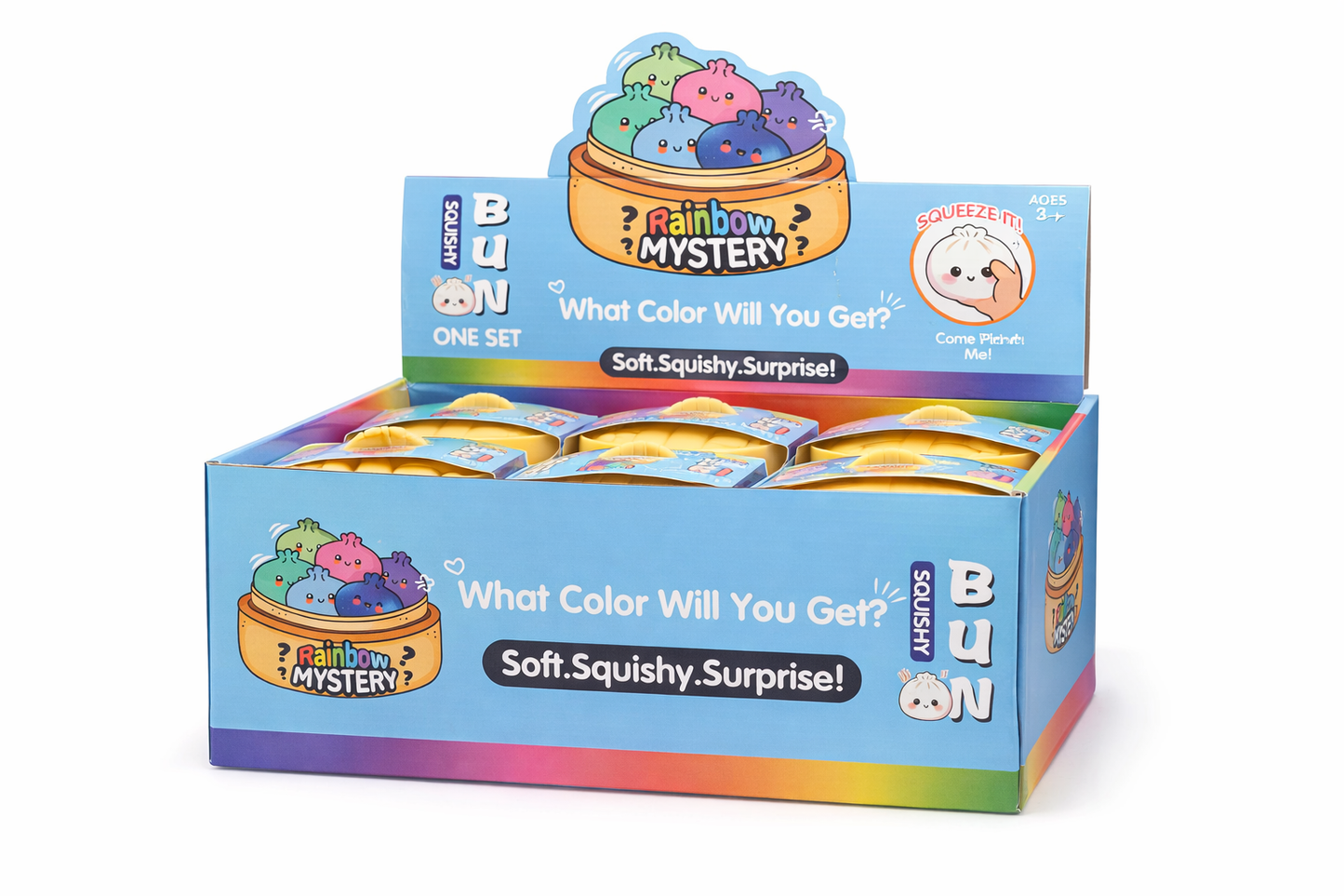 Squishy Dumpling Mystery Toy NEW HOTš„VIRAL MYSTERY Holographic Ribbon Dumpling -! Dumpling- squishy toy stress reliever Squishy Bun