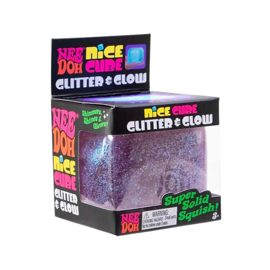 Needoh Ice Cube Glitter and Glow Squishy 100% Authentic Colour may vary