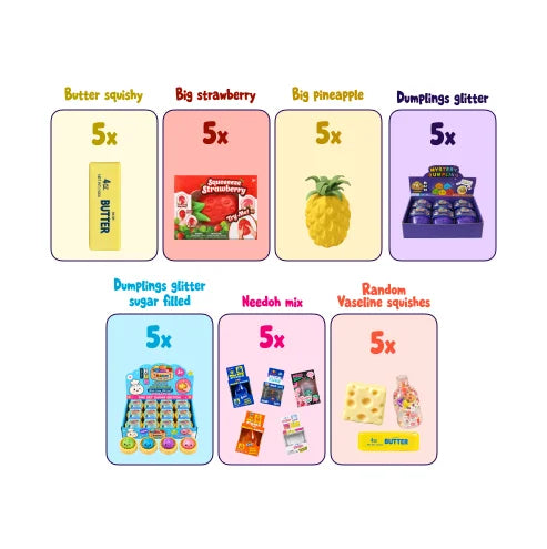 Squishy Variety Bundle – 35 Pieces - Holiday Special Edition