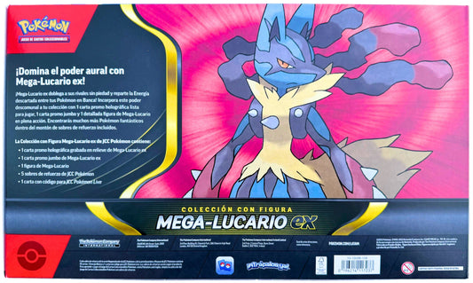 Pokemon TCG Spanish Mega Lucario Premium Figure Collection