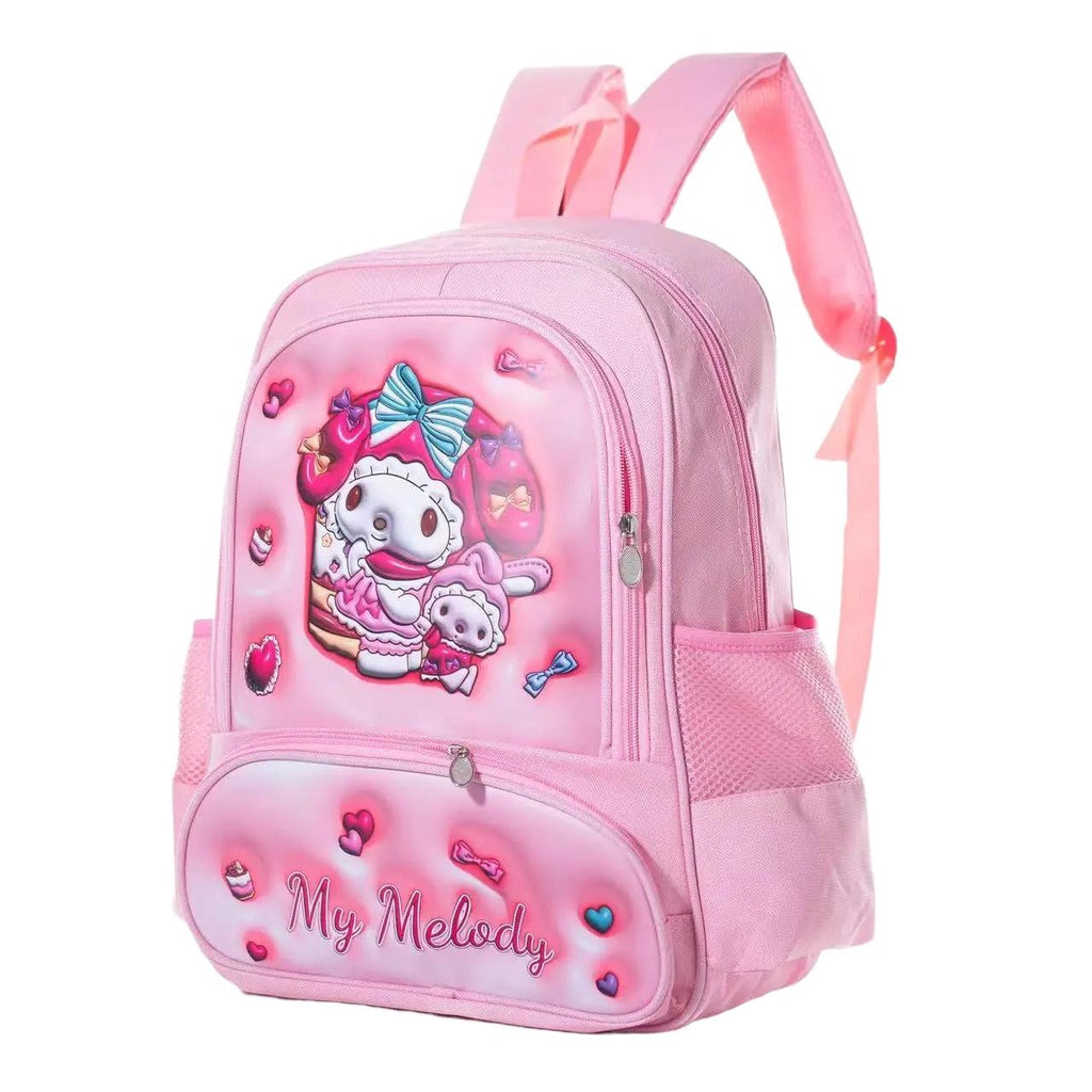 Sanrio Anime Hello Kitty Cinnamoroll My Melody Kuromi Cute Kid Backpack Kawaii Cartoon Leather Mini School Bag Holiday Gift