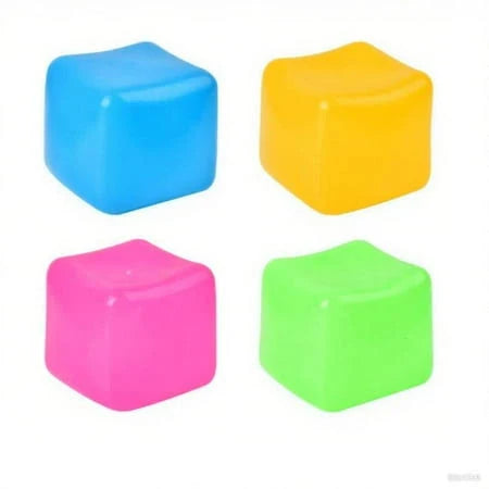 Glow Squishy Ice Cube Fluorescent Glow-in-the-Dark