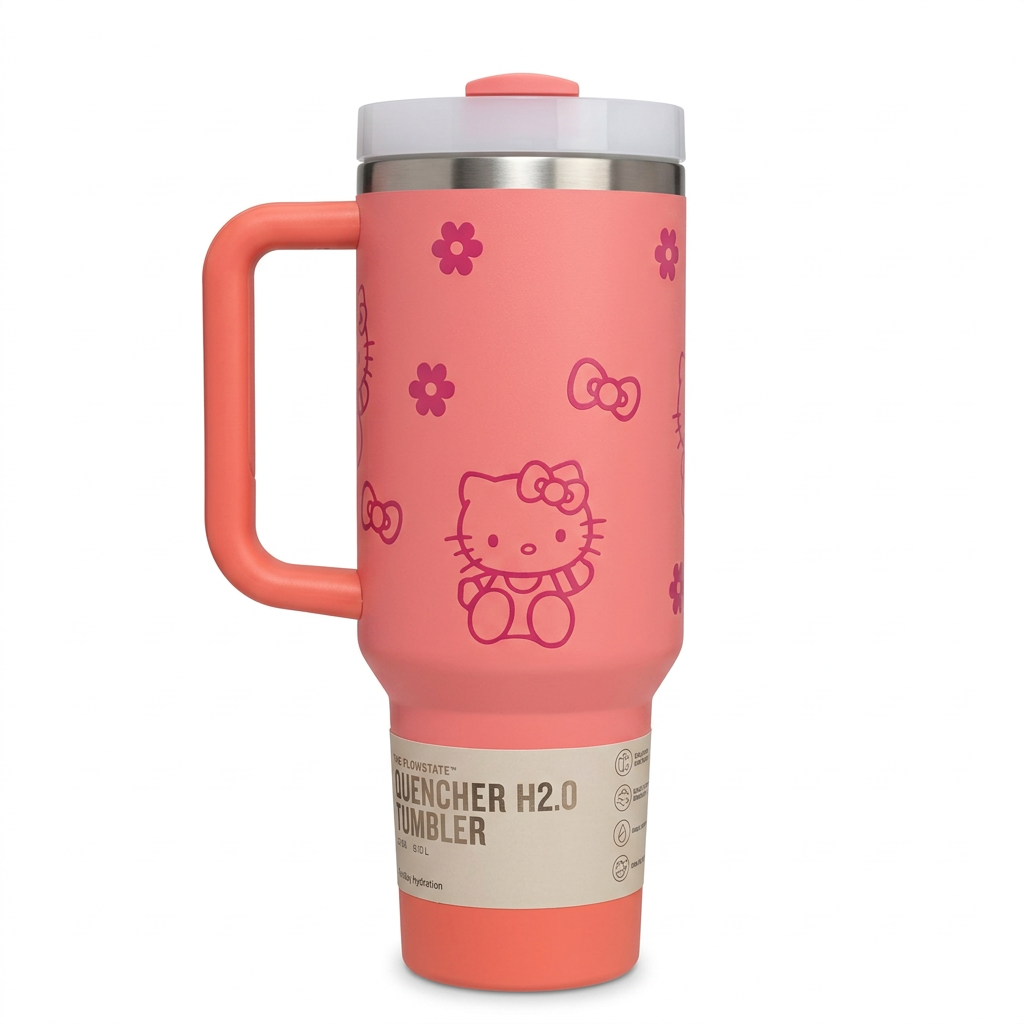 Stanley Tumbler – Pink Hello Kitty Design