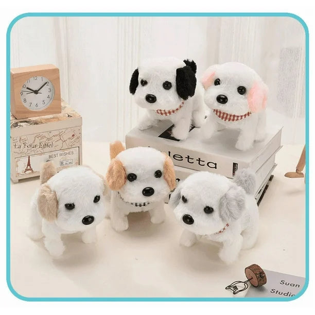 Electronic Plush Toys Puppy Interactive Big Head Dog Brown