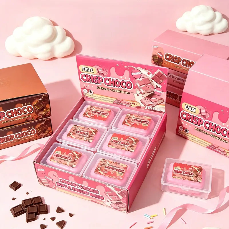 Wax Cracking Chocolate Bar Squishy - Colour may vary