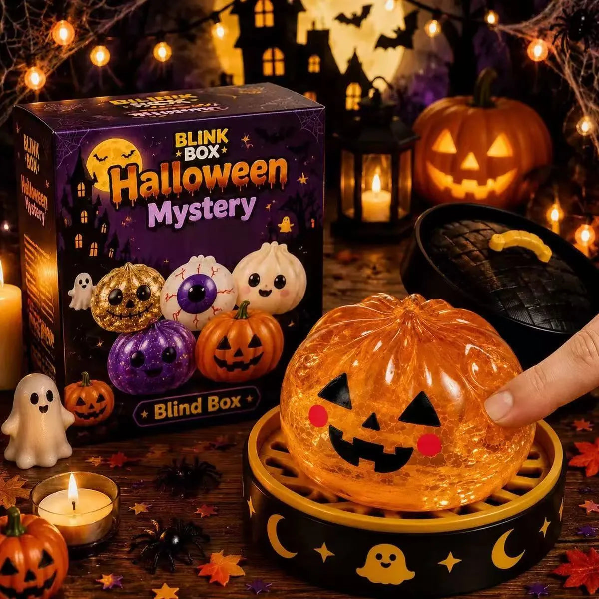 Halloween Mystery Blind Box Dumpling Squishy – Squishy Surprise Collectible