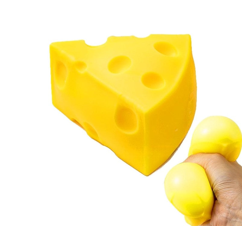 Squishy Cheese Triangular, Squeeze Toys Cheese for Stress & Anxiety Relief, Slow Rising Fidget Sensory Toy for Adults and Kids, Perfect for Focus & Fun