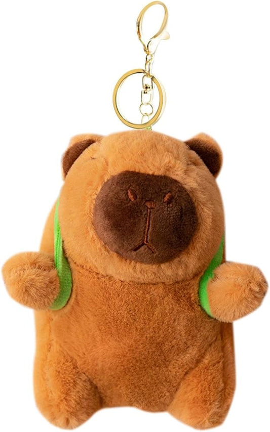 Capybara Plush Toy Keychain Lovely Car Keychain for Family Lovers Girls Boys BackpackModern