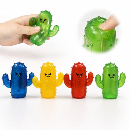Small Angry Cactus Squishy Toy - Colour may vary