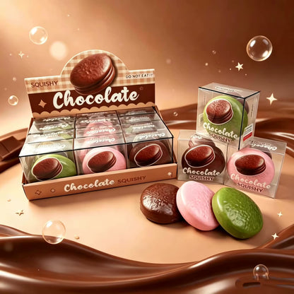 Crunchy Chocolate Squishy - Colour may vary