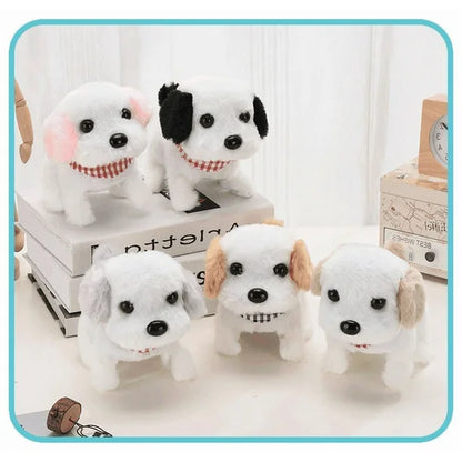 Electronic Plush Toys Puppy Interactive Big Head Dog Brown
