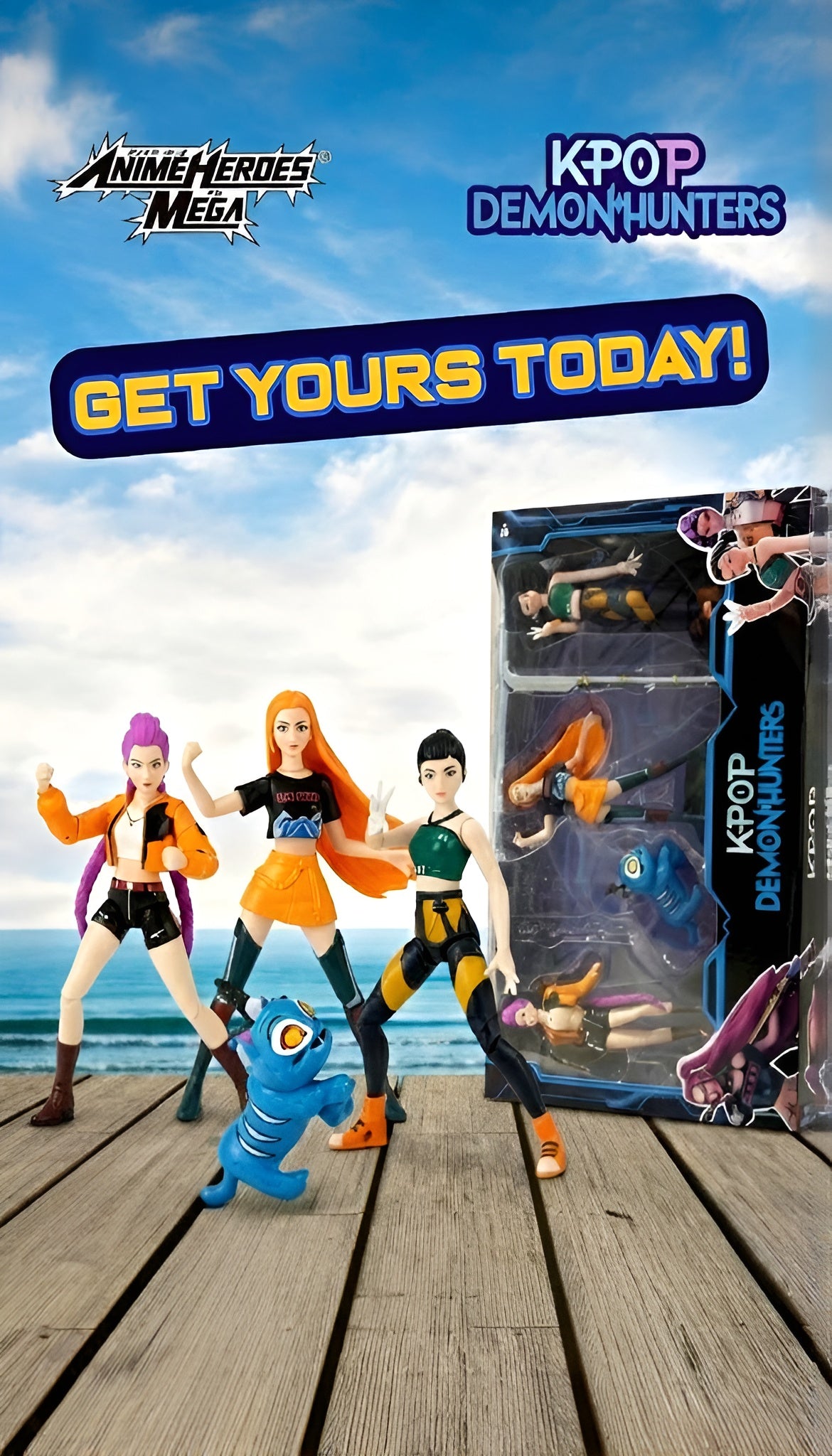 KPOP Demon Hunters: The Ultimate 3-Pack Action Figure Set