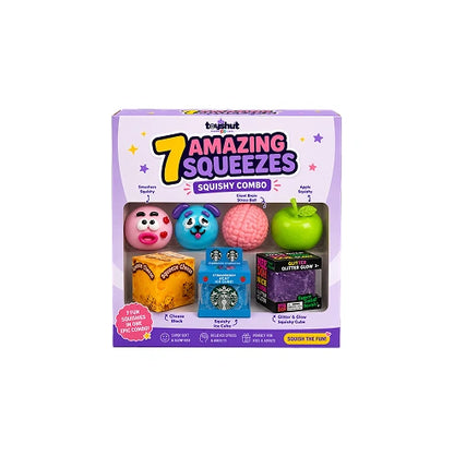 7 Amazing Squeezes Squishy Combo – Ultimate Sensory Toy Bundle