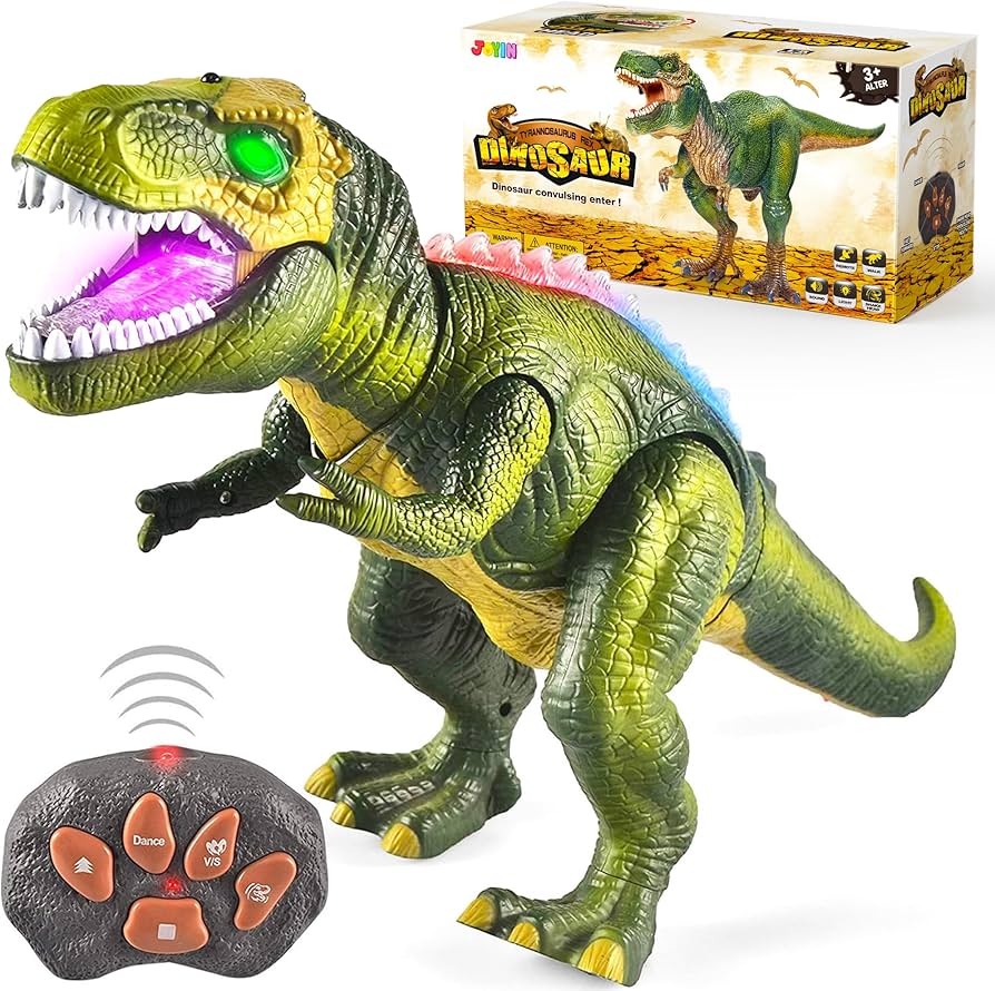 JOYIN Robot Dinosaur Toy T-Rex with Light and Roaring Sound Remote Control