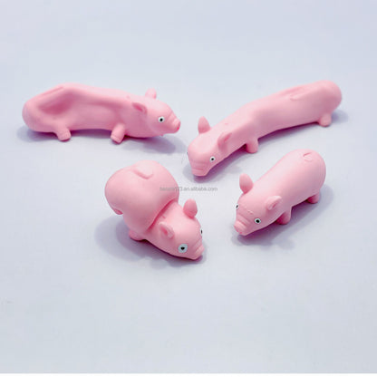 Pulling Pink Pig Squishy