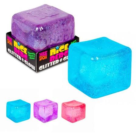 Large Glitter Nice Cube Squishy - Colour may Vary