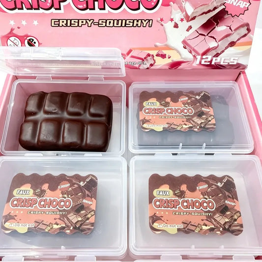 Wax Cracking Chocolate Bar Squishy - Colour may vary