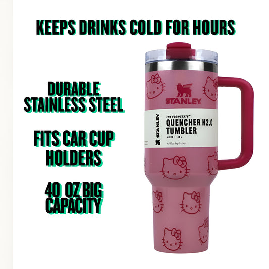 Hello Kitty Tumbler 40oz – Baby Pink Limited Edition Cup