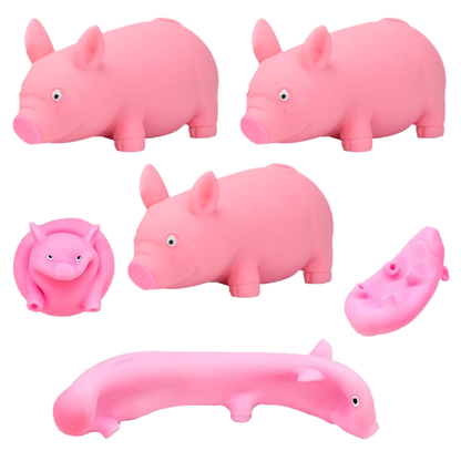 Pulling Pink Pig Squishy