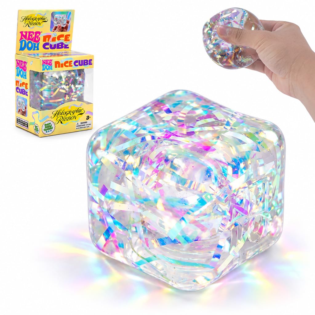 Holographic Ribbon Nice Cube