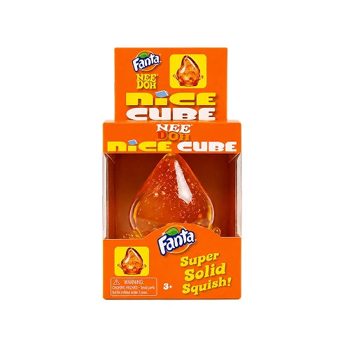 Squishy Raindrop/Dreamdrop Fidget Toy Glitter Orange