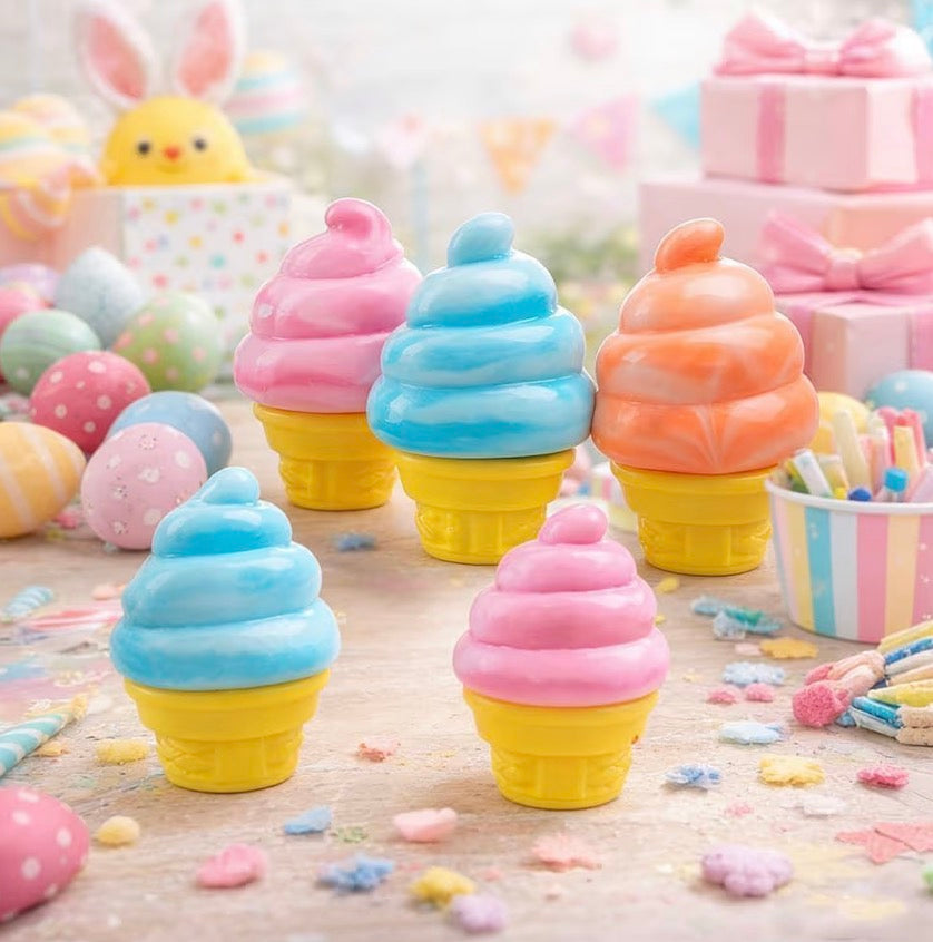Ice Cream Squishy Cone Slow Rising 4pc
