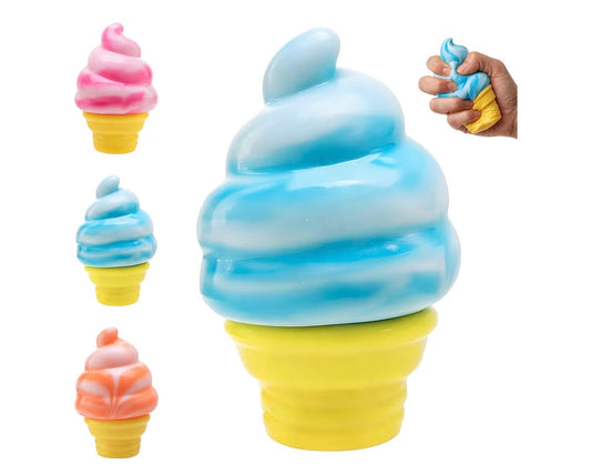4pcs Ice Cream Squishy, Ice Cream Cone Squishies, Slow Rising Stress Relief Squishy, Summer Toy