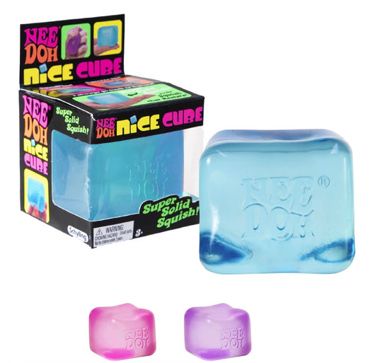 Needoh Squishy 100% Authentic Nice Cube NEW HOT🔥VIRAL Squeeze Toy - Super Solid Squish - 2" Wide - Color May Vary
