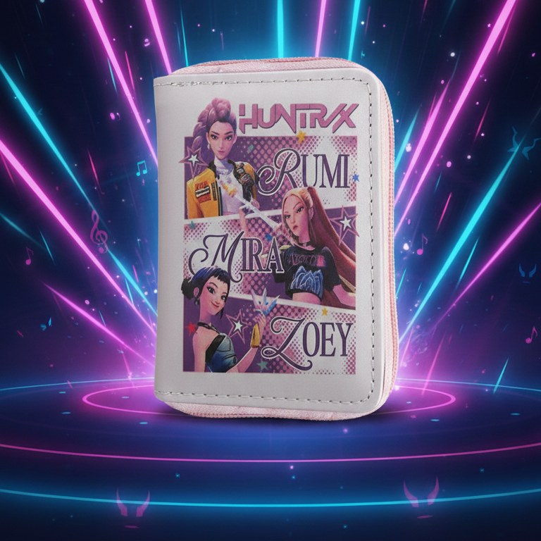 K-POP Demon Hunters: Stylish Kids' Zip-Around Wallet