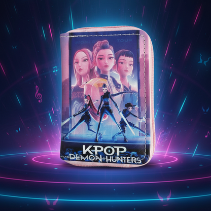 K-POP Demon Hunters: Stylish Kids' Zip-Around Wallet