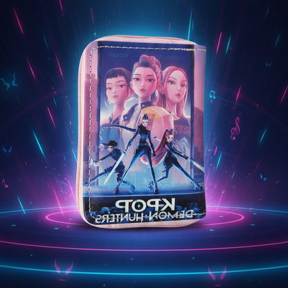 K-POP Demon Hunters: Stylish Kids' Zip-Around Wallet
