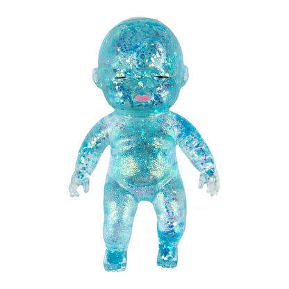 Funny Natasha Baby Squishy Toy 6" Tall Transparent Glitter Maltose Soft Stress Relief Slow Rebound Fidget Anti-stress Toy