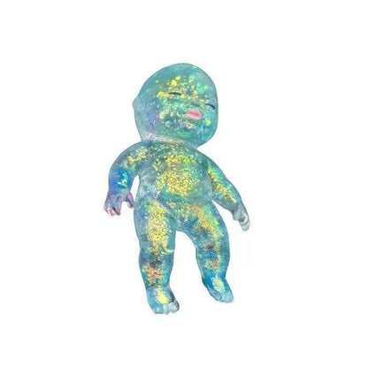 Funny Natasha Baby Squishy Toy 6" Tall Transparent Glitter Maltose Soft Stress Relief Slow Rebound Fidget Anti-stress Toy