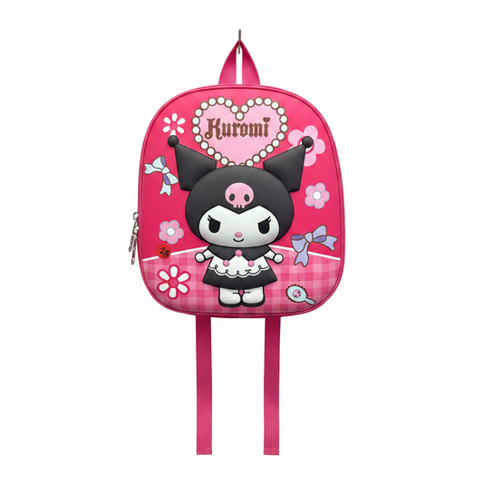 Kuromi inspired Hot Pink Mini Backpack - Mini Backpack for Daily Use – Trendy, Lightweight & Spacious