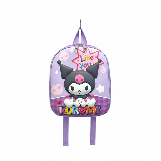 Kuromi inspired Purple Mini Backpack - Cute Mini Backpack for Girls – Trendy, Lightweight & Perfect for School