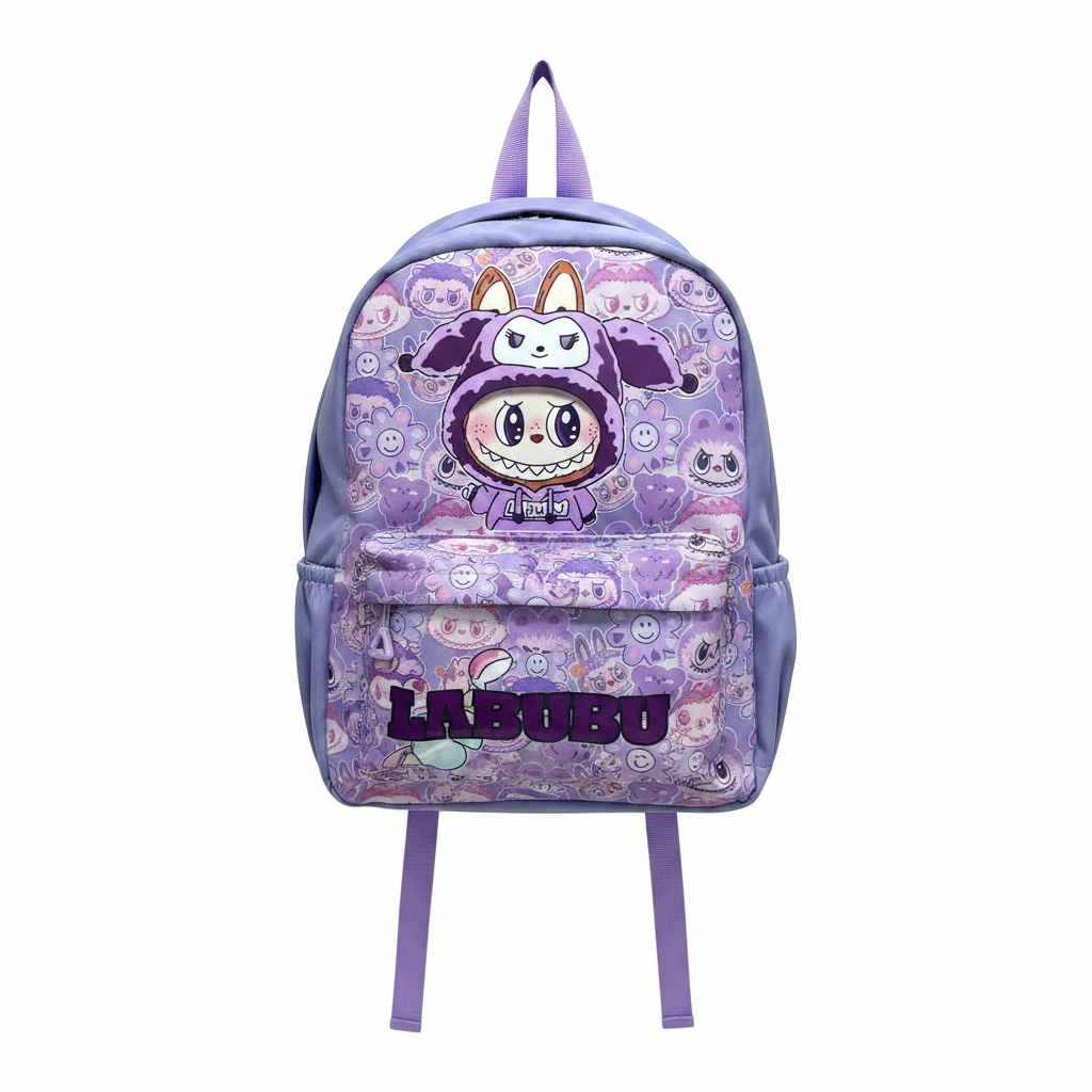 Labubu inspired Purple Backpack - Backpack for School 2026 – Trendy, Lightweight & Spacious