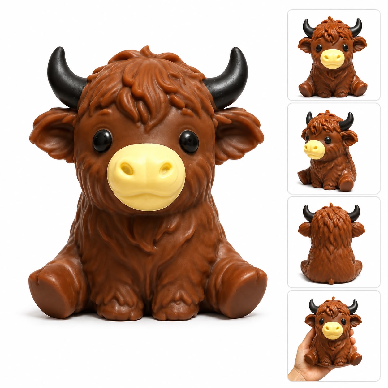 Jumbo Highland Cow Squishy Toy - Colour may vary