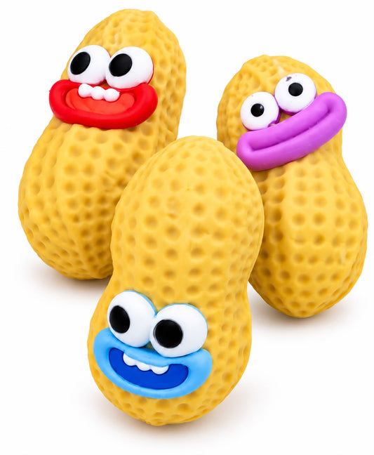 Crunchy Peanut Squishy Toy – Cute Face Slow-Rise Stress Reliever
