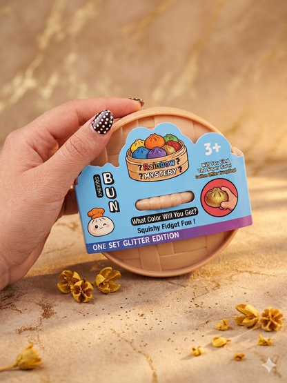 2026 New Dumpling Glitter Squishy Mystery Box - Surprise Dumpling Squishy, Rare Dumplings Bun Stress Relief Fidget Set, Random Colors (Pack of 12)
