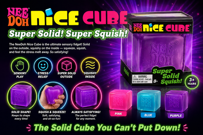Needoh Squishy Set of 12 (mix colors)  Nice Cube NEW HOT🔥VIRAL Squeeze Toy - 2" Wide