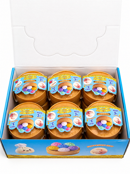 Dumpling Squishy Mystery Toy | Mystery Squishy Dumplings Set for Kids | Box of 12 NEW HOT🔥VIRAL MYSTERY Holographic Ribbon Dumpling -! Dumpling- squishy toy stress reliever Squishy Bun