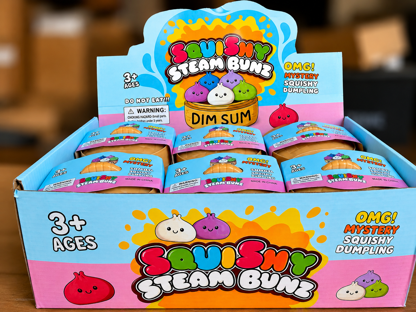 Squishy Steam Bunz Mystery Dim Sum Set of 12