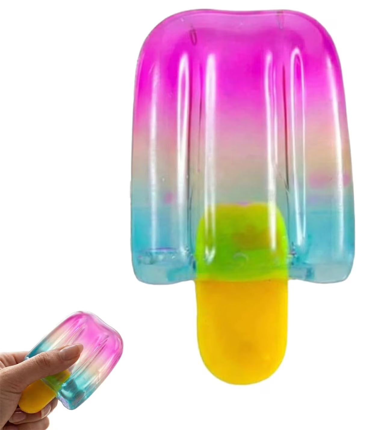 Ice Cream Squeeze Squishy Slow Rise, Sensory Stress Relief Fidget, Summer Party Favors Anxiety Relief  3” Height 1.5” Width