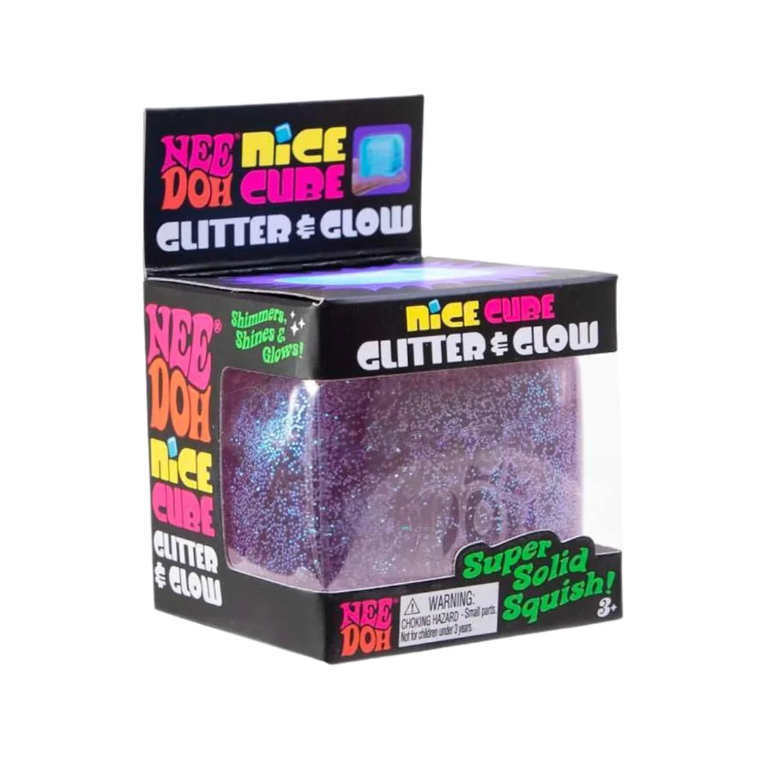 Needoh Ice Cube Glitter and Glow Squishy 100% Authentic